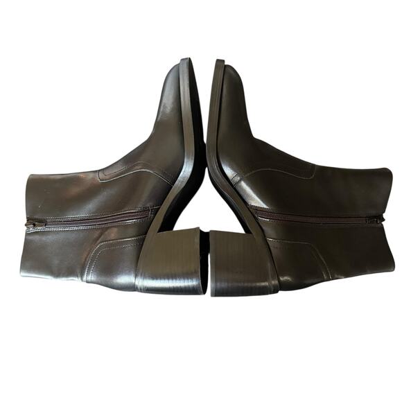 Steve Madden Phillie Block Heel Leather Ankle Boot Women’s Size 10 - Picture 4 of 7